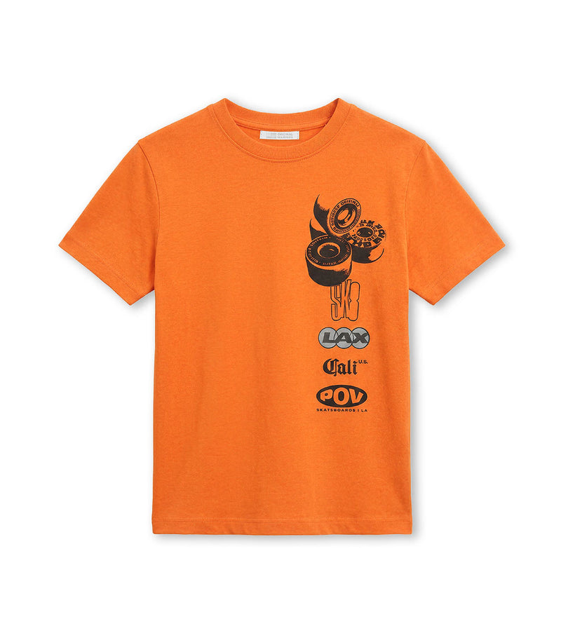 Boy - Printed Crew Neck Cotton T-shirt