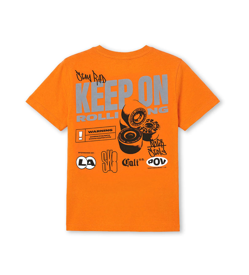 Boy - Printed Crew Neck Cotton T-shirt
