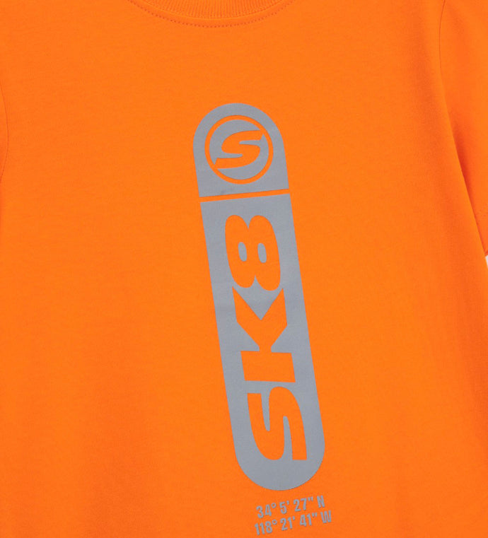 Boy - T-shirt and bermuda shorts set 9 - 10 Y Orange
