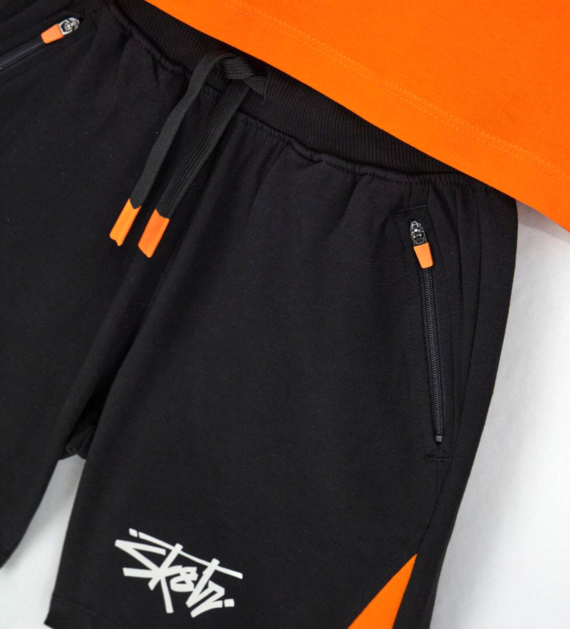 Boy - Top and bermuda shorts set 9 - 10 Y Orange
