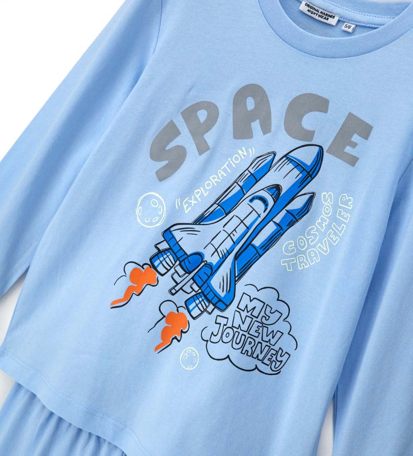 Boy - Long Sleeve Reflective Print pajamas