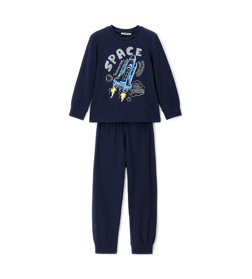 Boy - Long Sleeve Reflective Print pajamas