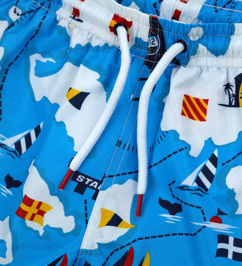 Boy - Printed bermuda shorts 9 - 10 Y Blue