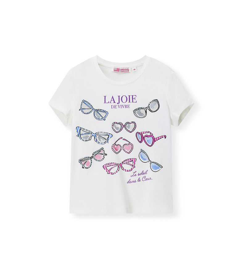 Girl - Stretch Cotton Glitter T-shirt