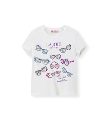 Girl - Stretch Cotton Glitter T-shirt