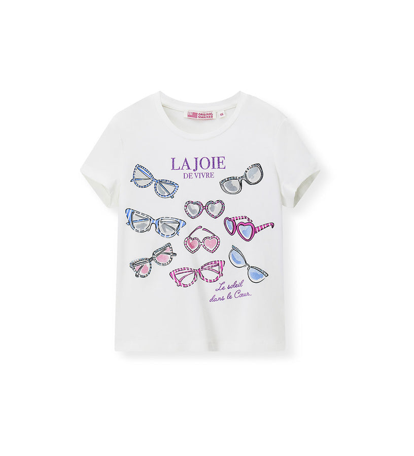 Girl - Stretch Cotton Glitter T-shirt