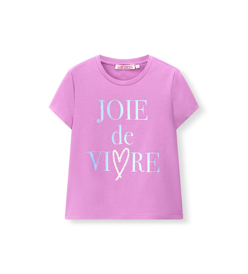 Girl - Stretch Cotton Glitter T-shirt