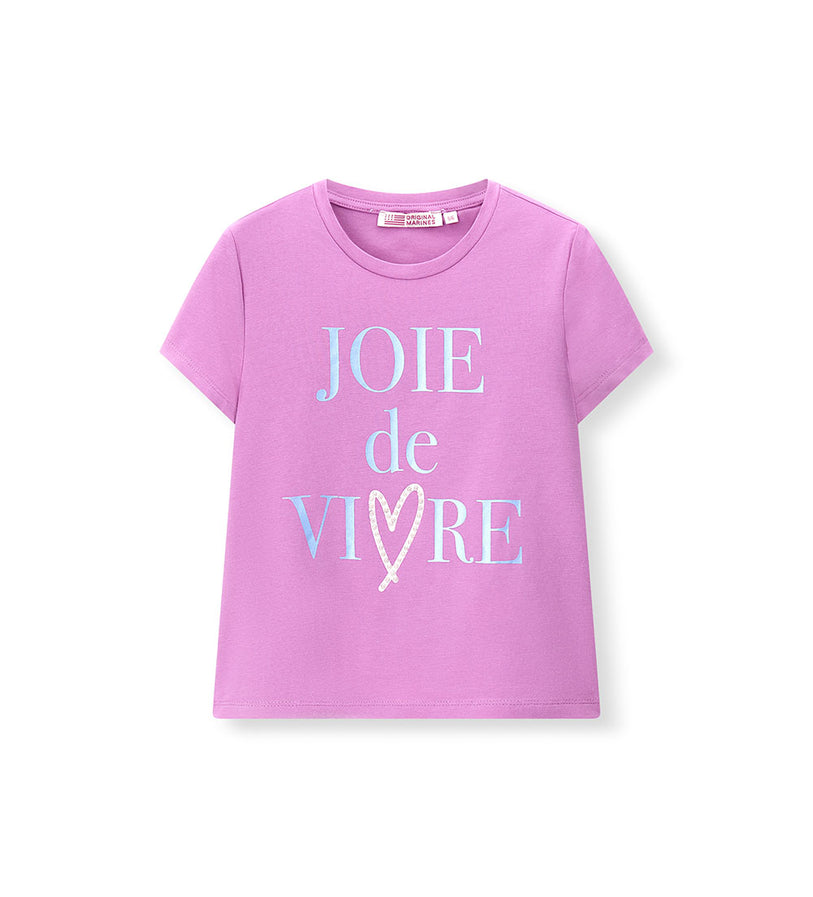 Girl - Stretch Cotton Glitter T-shirt