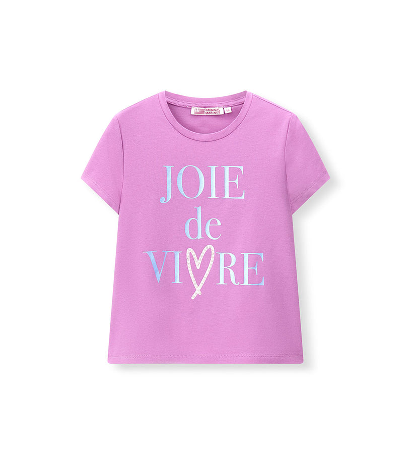 Girl - Stretch Cotton Glitter T-shirt