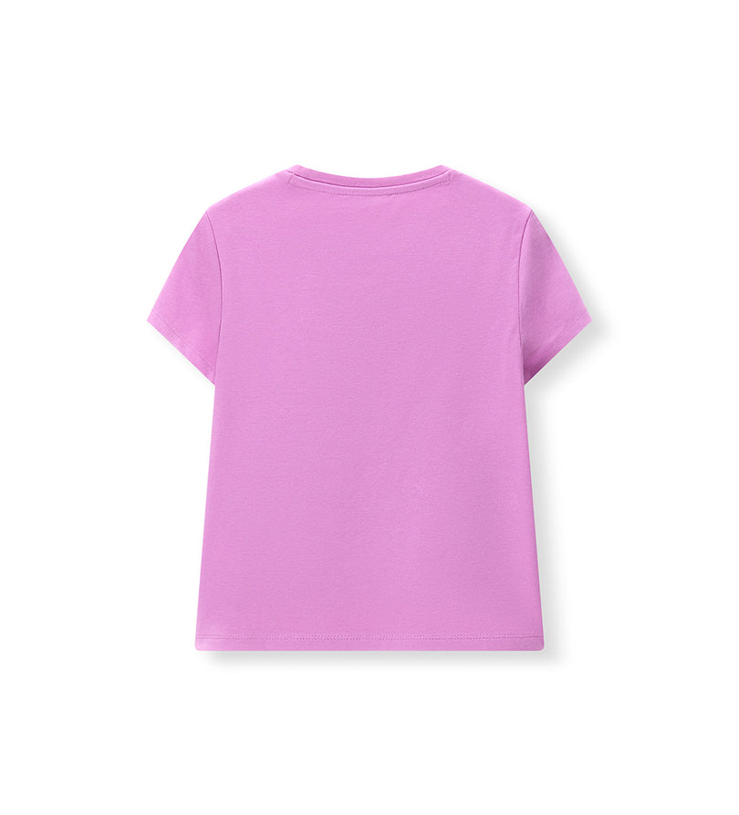 Girl - Stretch Cotton Glitter T-shirt