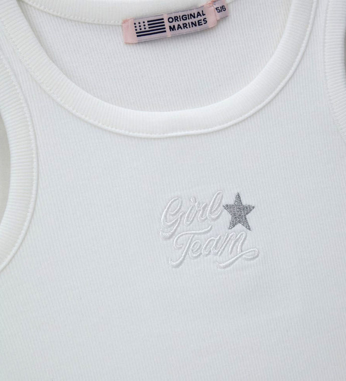 Girl - Tank top with embroidery