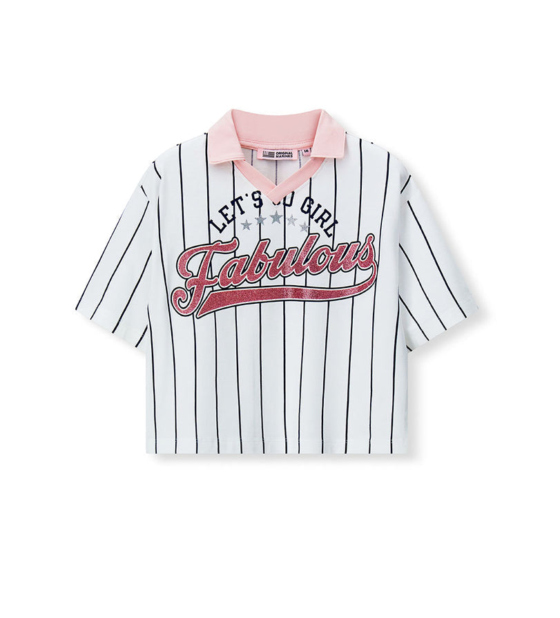 Girl - Polo collar T-shirt