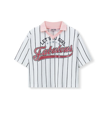 Girl - Polo collar T-shirt