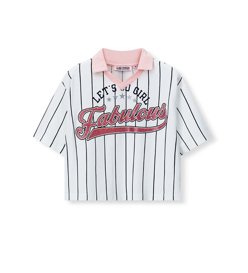 Girl - Polo collar T-shirt