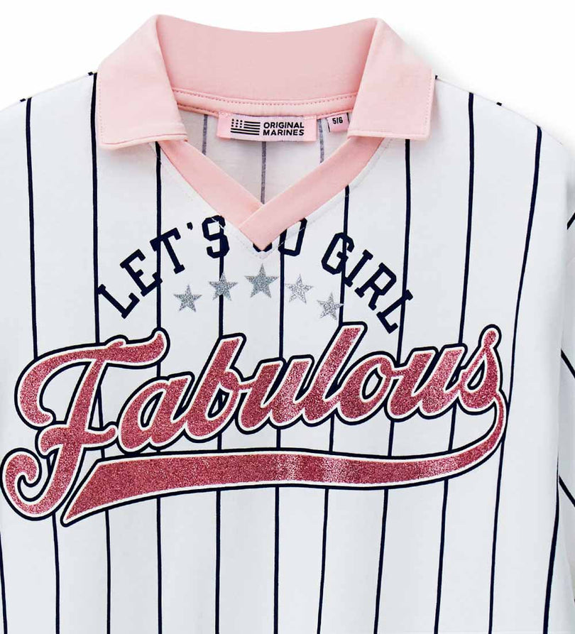 Girl - Polo collar T-shirt