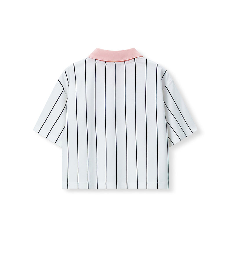 Girl - Polo collar T-shirt