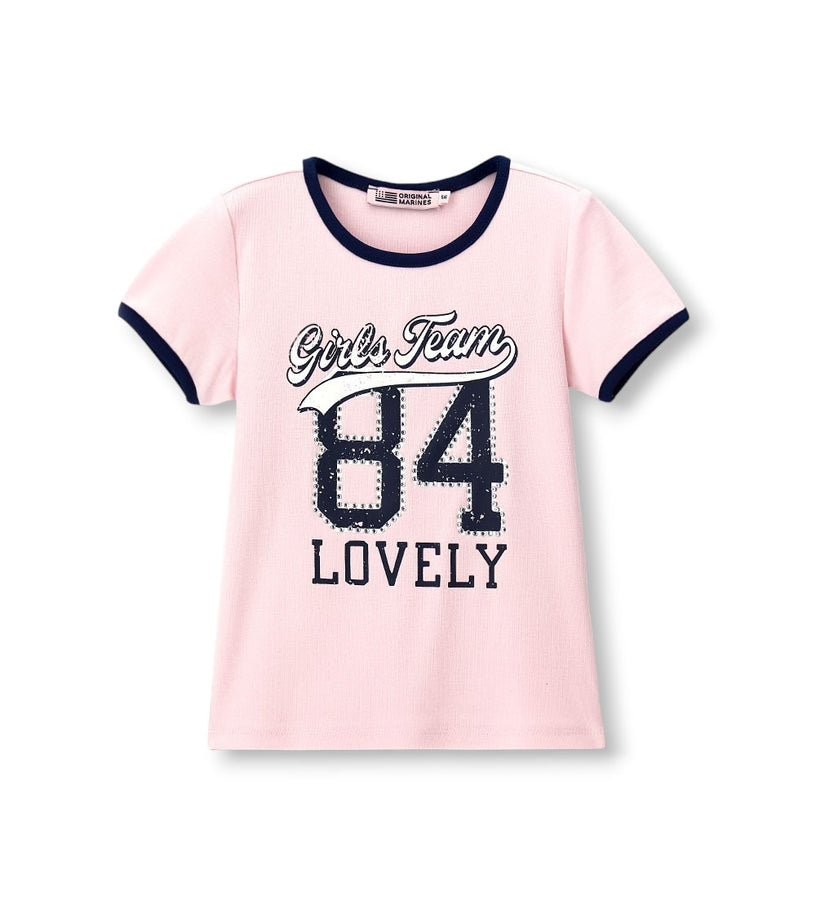 Girl - T-shirt with rhinestones