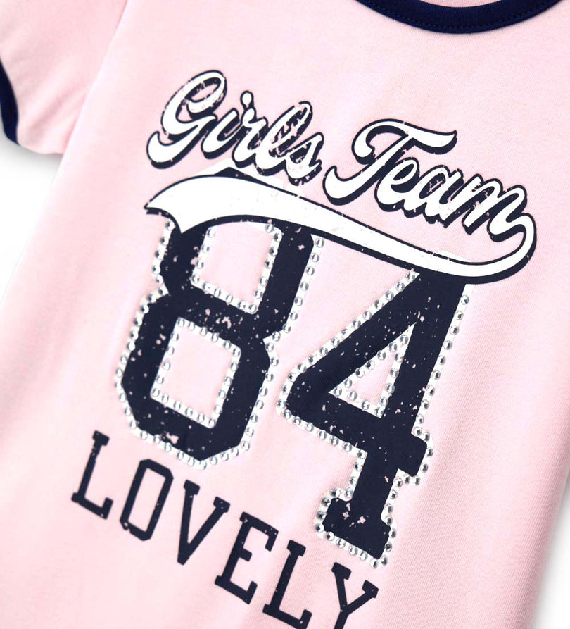Girl - T-shirt with rhinestones