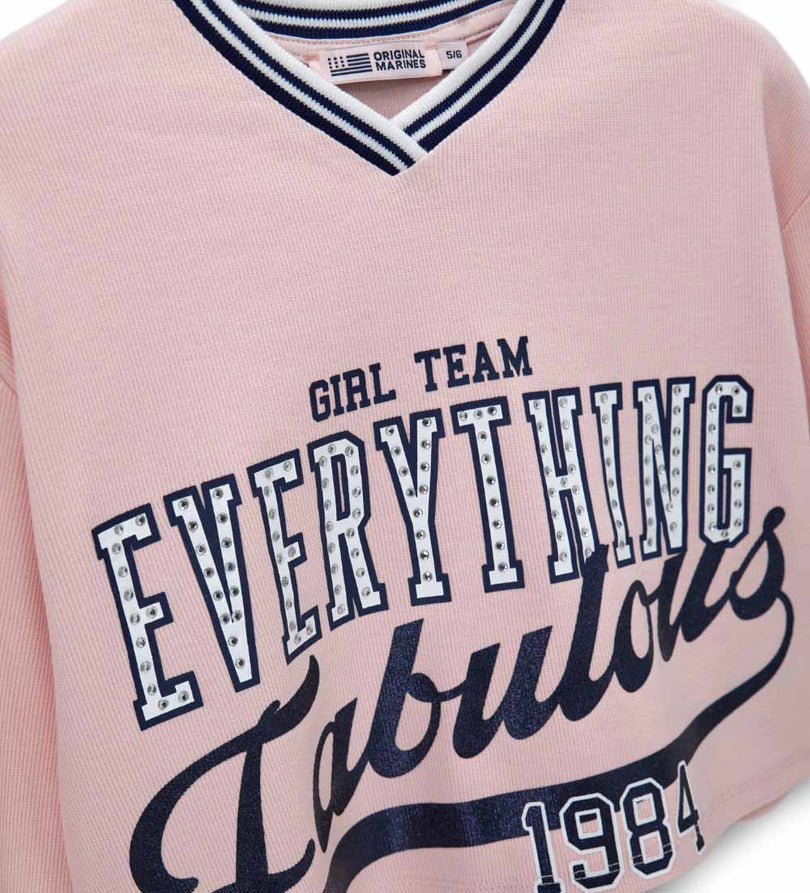 Girl - Cropped sweatshirt