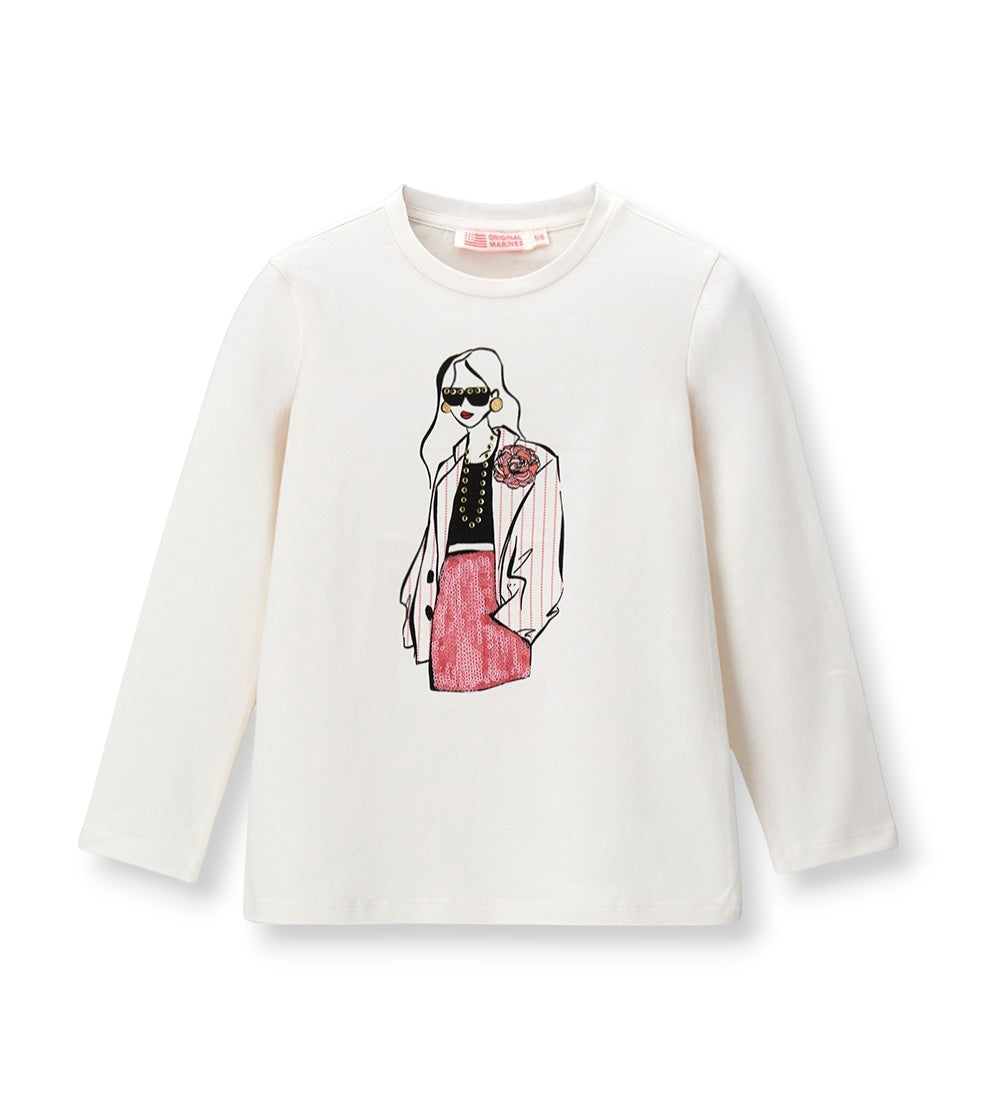 Girl - Printed T-shirt 9 - 10 Y White