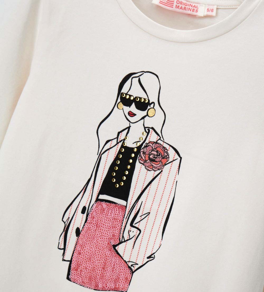 Girl - Printed T-shirt 9 - 10 Y White