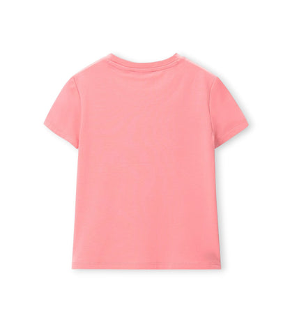 Girl - T-shirt with bow 9 - 10 Y Pink