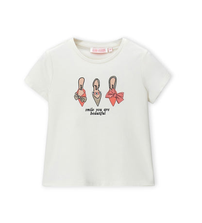 Girl - T-shirt with bow 9 - 10 Y Pink