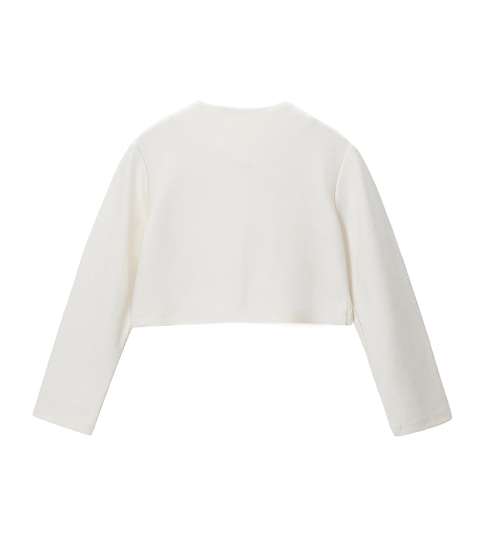 Girl - Jacket with flower 9 - 10 Y Off White