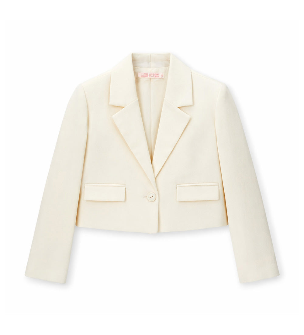 Girl - Short Blazer 9 - 10 Y Off White