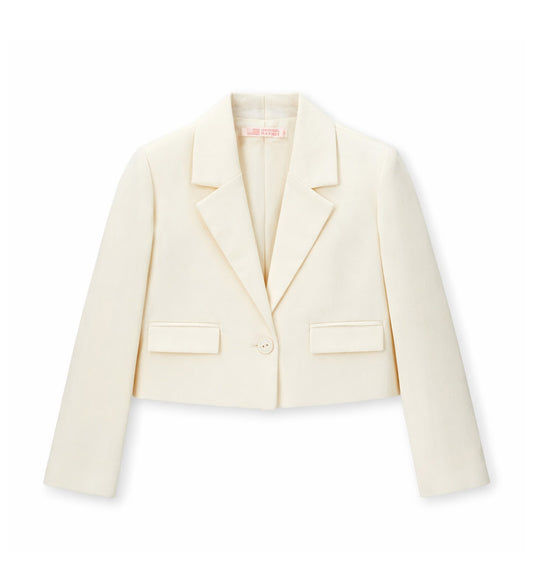 Girl - Short Blazer 9 - 10 Y Off White