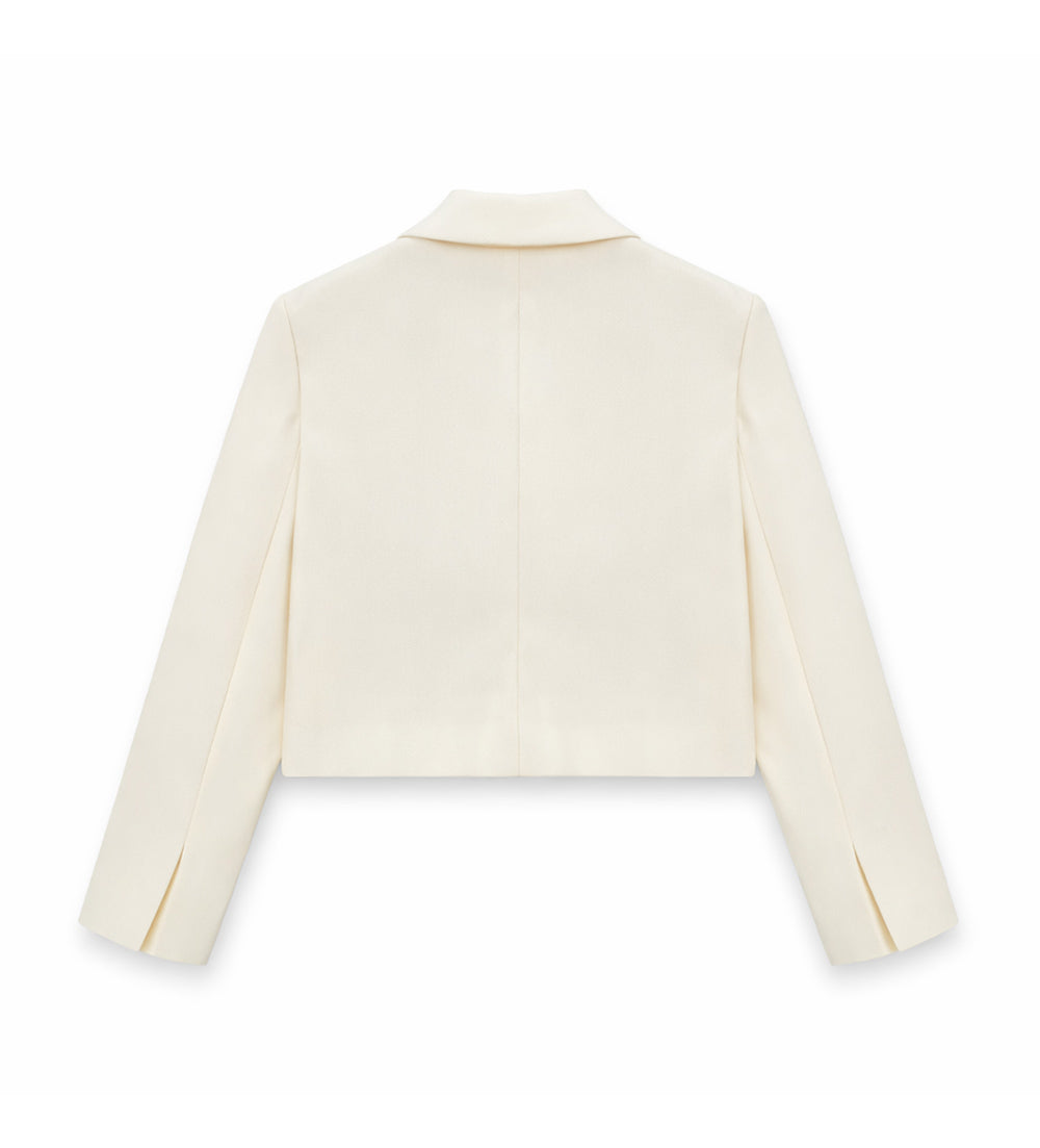 Girl - Short Blazer 9 - 10 Y Off White