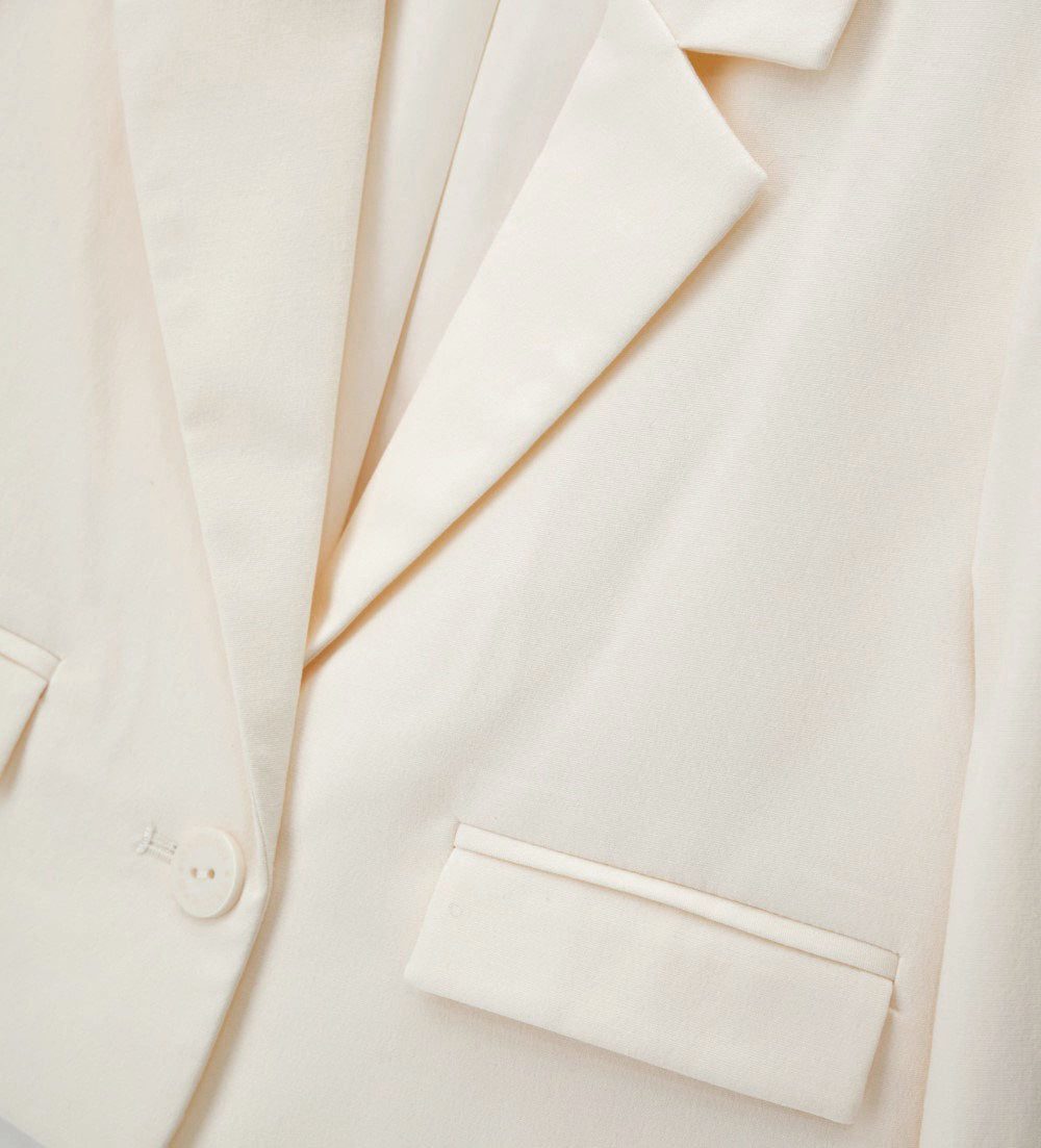 Girl - Short Blazer 9 - 10 Y Off White