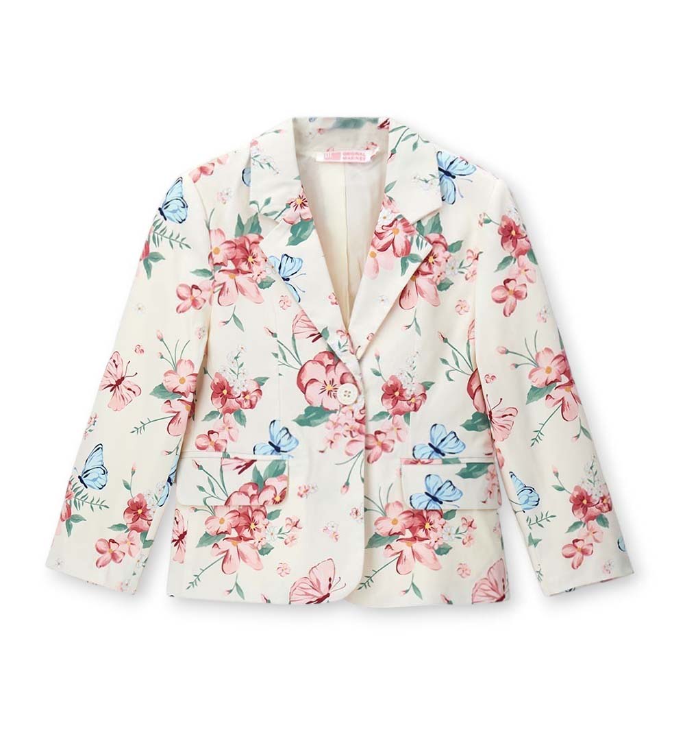 Girl - Shiny blazer 9 - 10 Y Off White