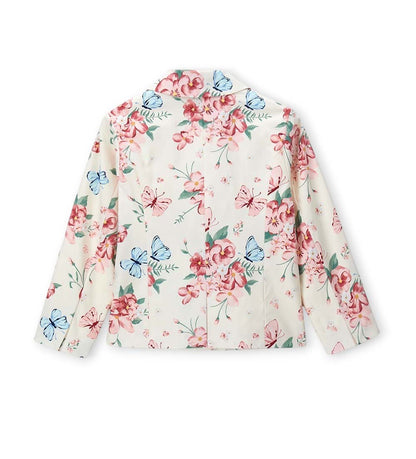Girl - Shiny blazer 9 - 10 Y Off White