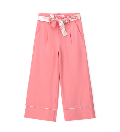 Girl - Viscose trousers 9 - 10 Y Pink