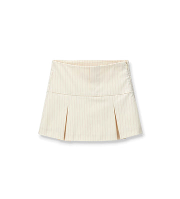 Girl - Striped Skirt 9 - 10 Y Off White