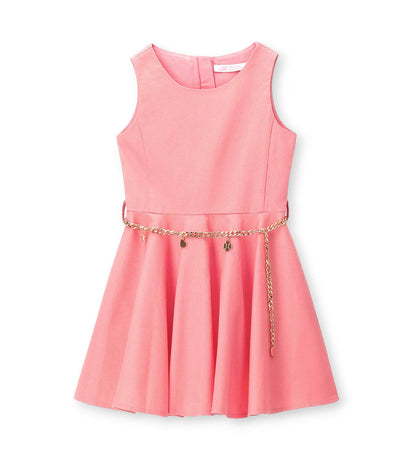 Girl - piquet dress 9 - 10 Y Pink