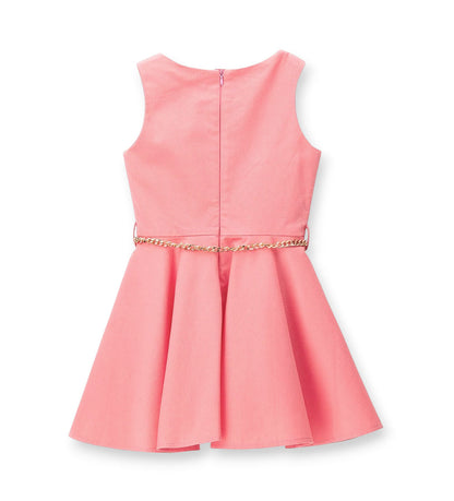 Girl - piquet dress 9 - 10 Y Pink