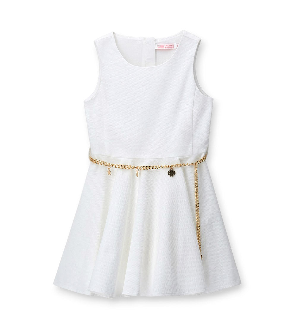 Girl - piquet dress 9 - 10 Y Pink