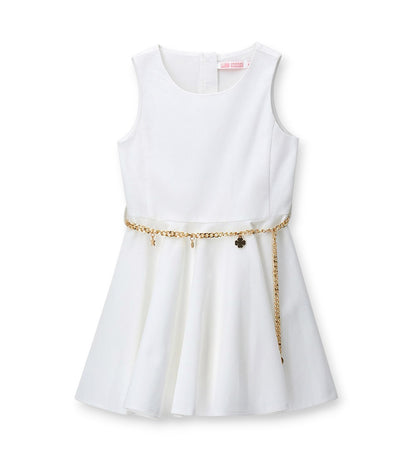 Girl - piquet dress 9 - 10 Y Pink