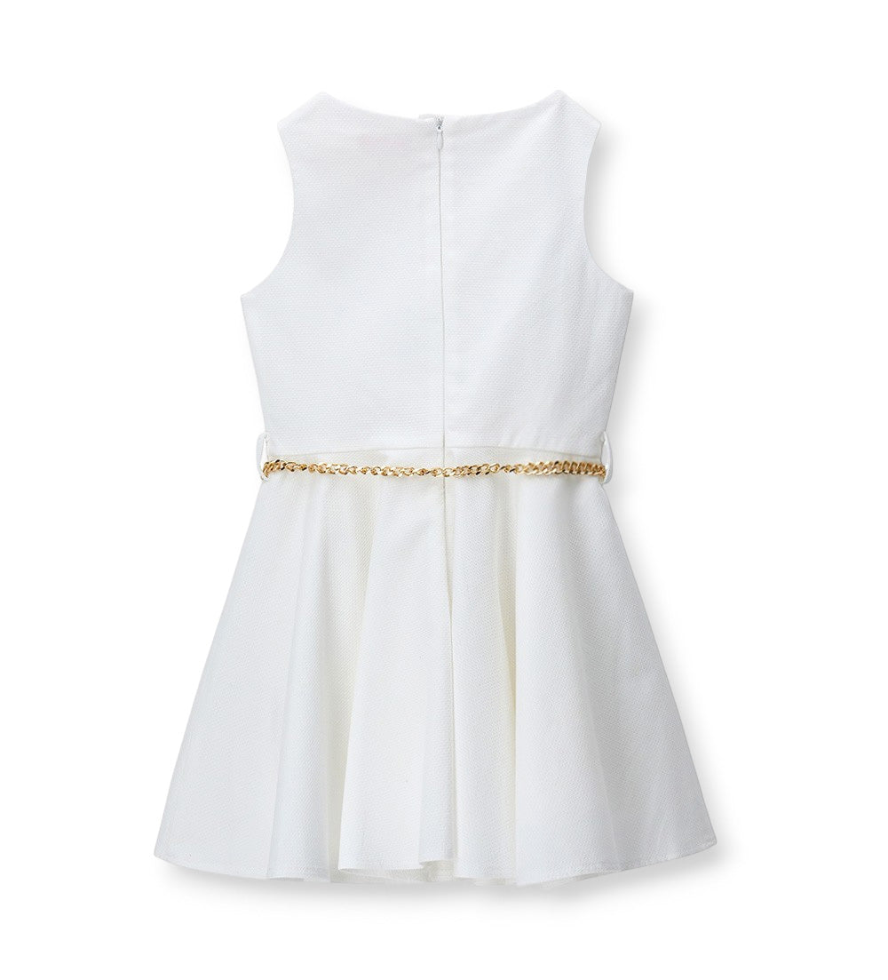 Girl - piquet dress 9 - 10 Y Pink