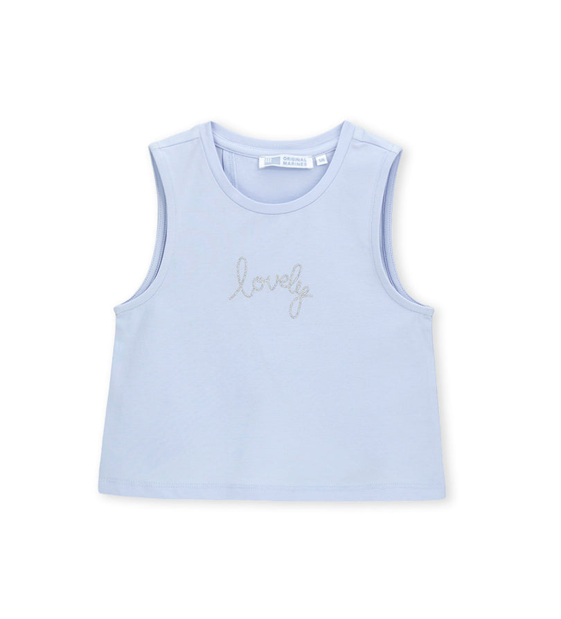 Girl - Asymmetrical tank top 9 - 10 Y White