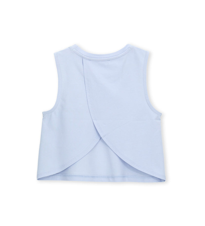 Girl - Asymmetrical tank top 9 - 10 Y White