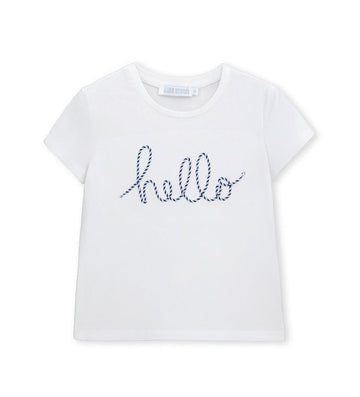 Girl - Short Sleeve Cotton T-shirt 9 - 10 Y White