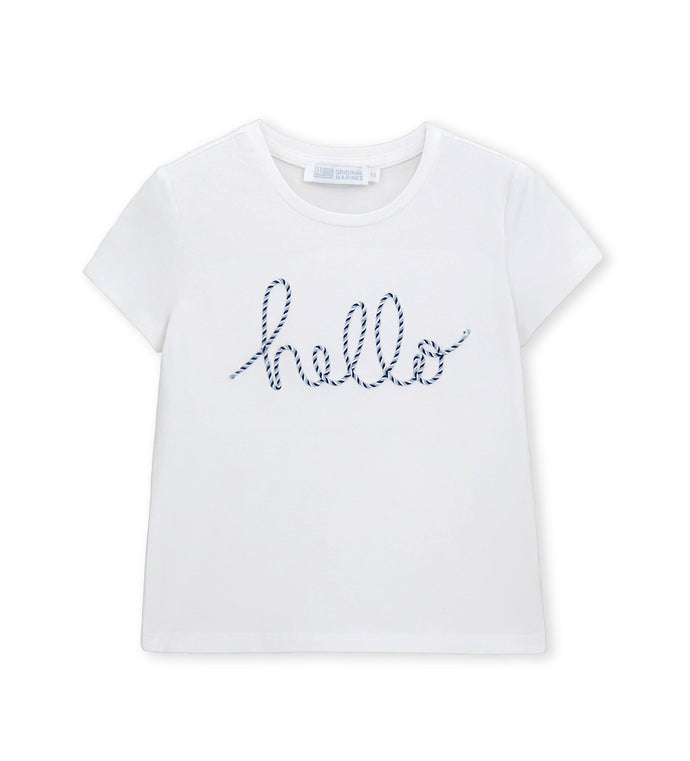 Girl - Short Sleeve Cotton T-shirt 9 - 10 Y White