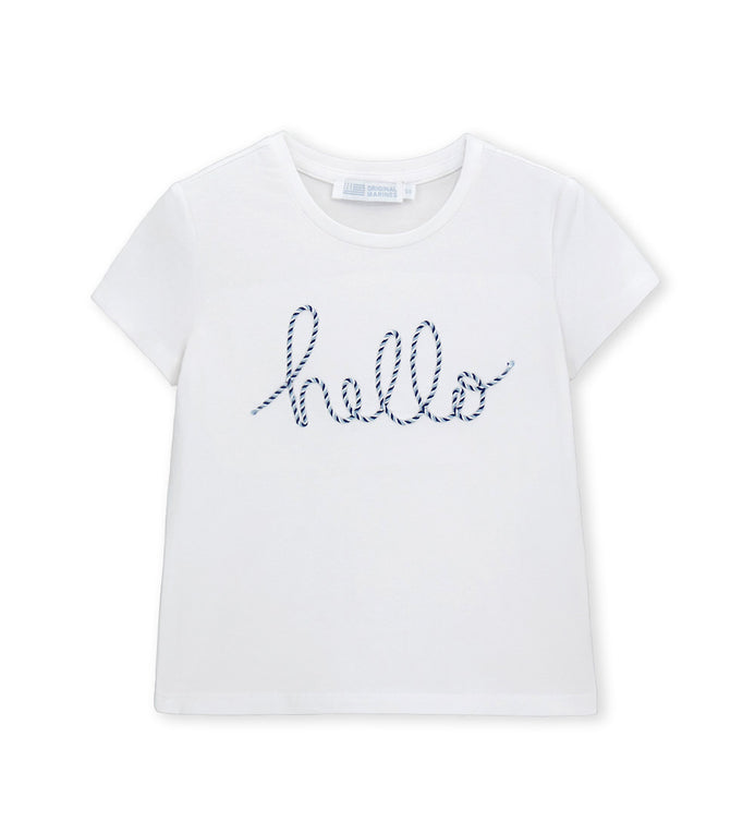Girl - Short Sleeve Cotton T-shirt 9 - 10 Y White