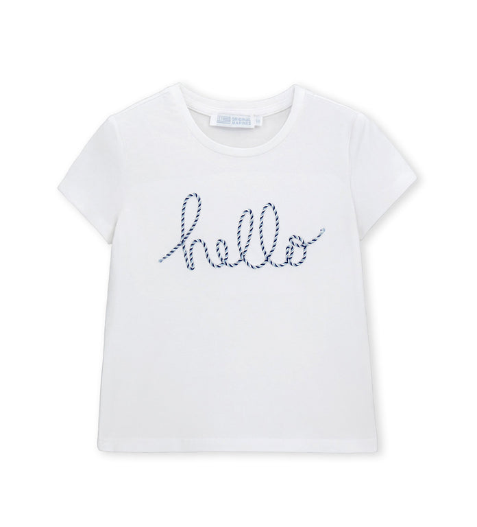 Girl - Short Sleeve Cotton T-shirt 9 - 10 Y White
