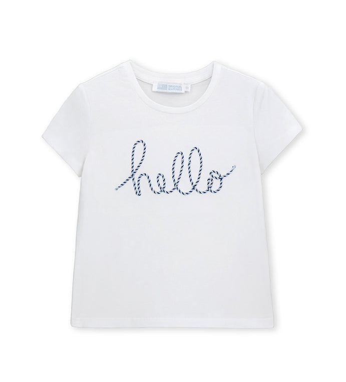 Girl - Short Sleeve Cotton T-shirt 9 - 10 Y White