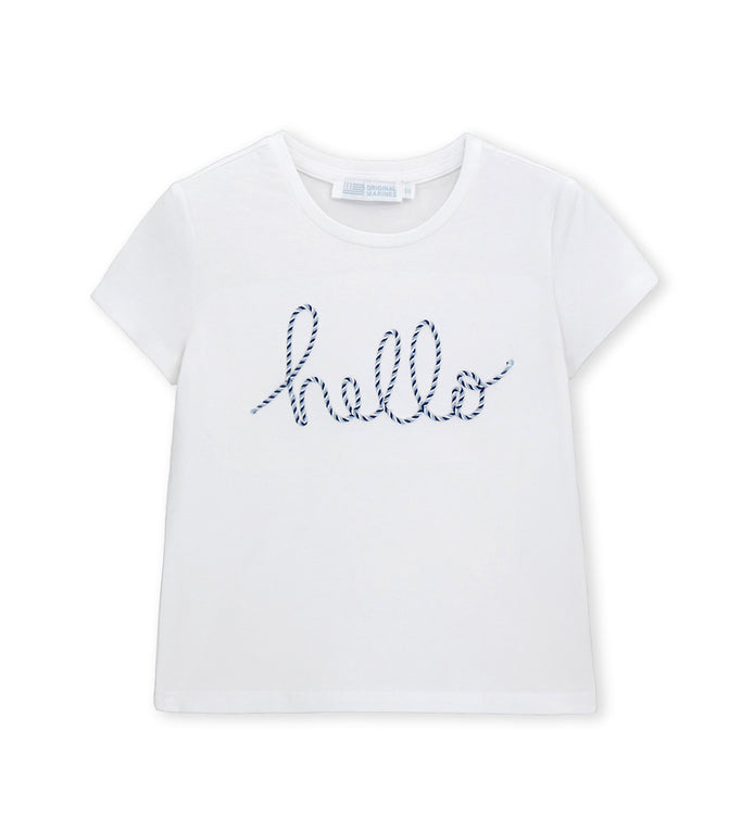 Girl - Short Sleeve Cotton T-shirt 9 - 10 Y White