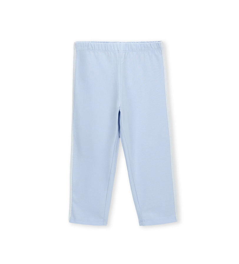 Girl - Stretch Cotton Leggings 9 - 10 Y Blue